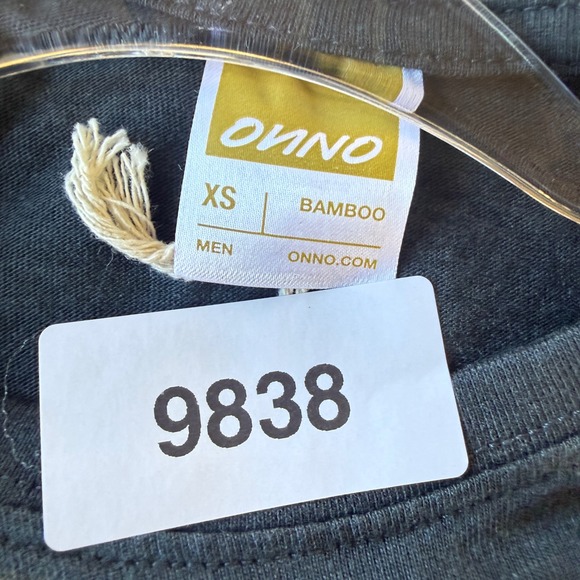 ONNO Bamboo T-Shirt Mens XS Charcoal Gray New Sustainable Short Sleeve Tee - Picture 10 of 10